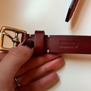 Coach Cowhide Leather Belt